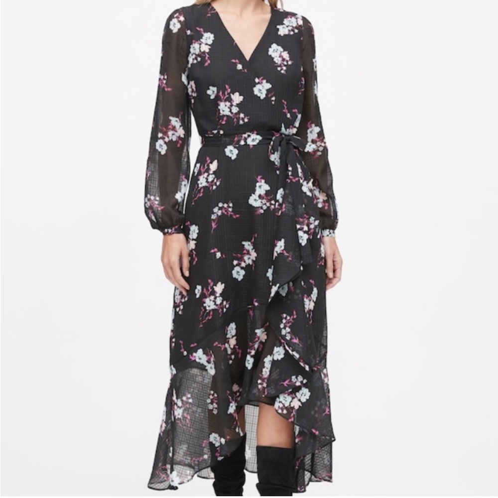 NWT Banana Republic Floral Wrap Dress